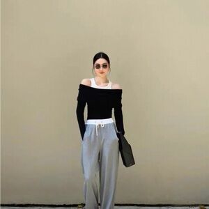 Black Off-Shoulder Top
